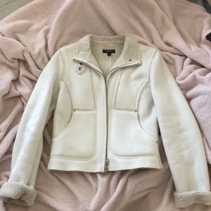 Bebe Faux Sheerling Jacket